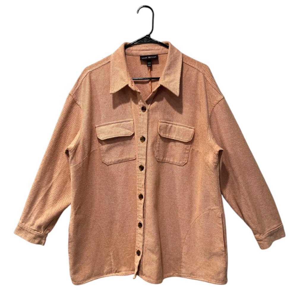 Lane Bryant textured button front shacket size 18/20